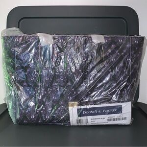 Haunted Mansion Wallpaper Purple & Black Tote Bag Dooney & Bourke